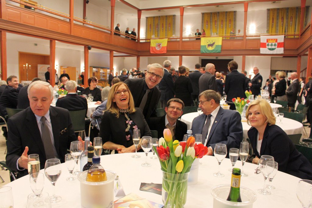 1 Die Delegation aus der Partnerstadt Gryfice mit Peter Schmidt Vorsitzender des Partnerstadtvereins Güstrow